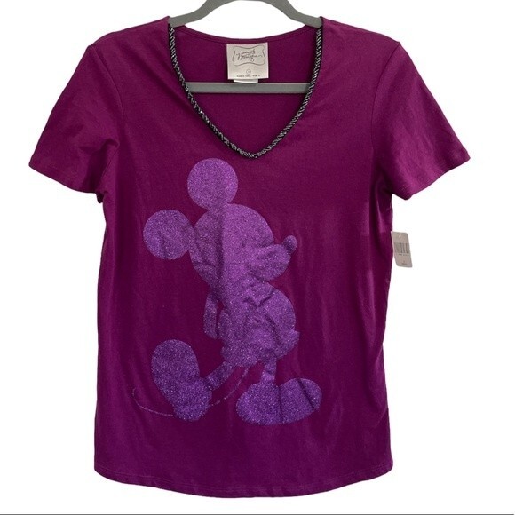 NWT Disney Boutique Shirt with Bling and Glitter Size Small - Picture 1 of 7